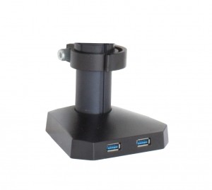 Uchwyt biurkowy gazowy do 2 monitorów LED/LCD 10-32" L-18GD ART               9KG 2xUSB3.0